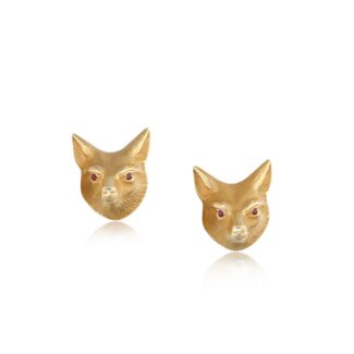Gold and Ruby Fox Cufflinks