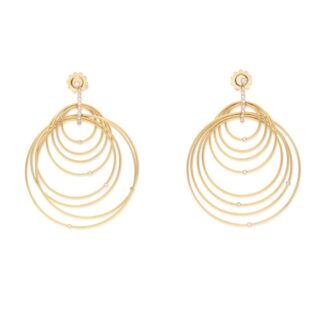 Gold and Diamond Chandelier Earrings