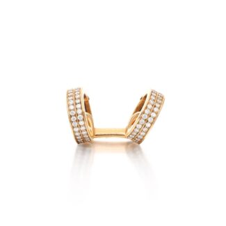 Gold and Diamond Berbère Single Ear Cuff