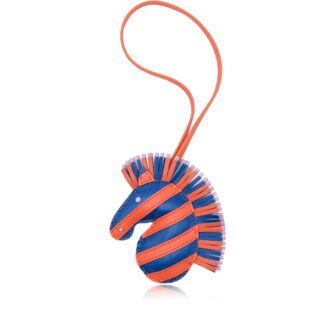 Bleu de France, Orange Poppy and Mauve Sylvestre Milo Lambskin Geegee Charm