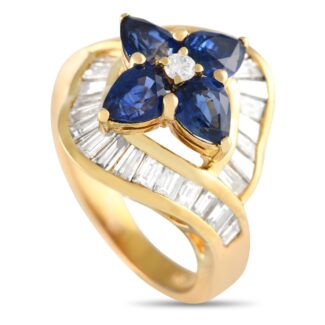 Gold, Sapphire and Diamond Ring