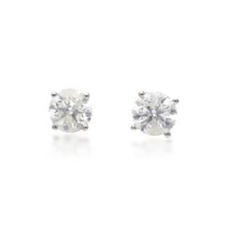 White Gold and 2.00ct Diamond Stud Earrings