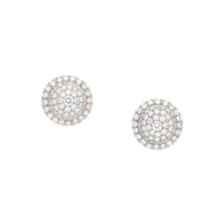 White Gold and Diamond Earrings