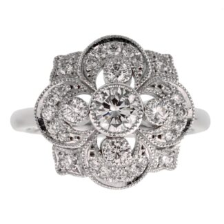 Platinum and Diamond Ring