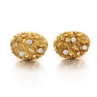 Gold and Diamond Cufflinks