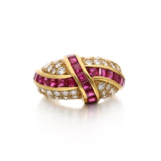 Gold, Ruby and Diamond Ring