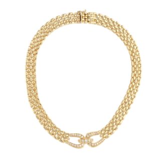 Gold and Diamond Necklace