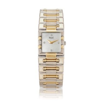 Vintage Dancer Reference 81317K81, a yellow and white gold quartz wristwatch, Circa 1990