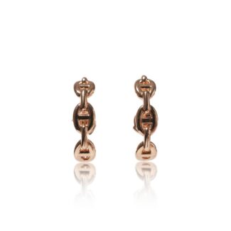 Rose Gold Chaine D'Ancre Echainee Ear Climber Earrings