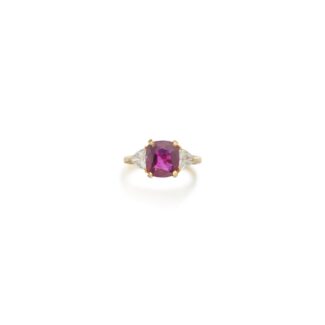 Gold, 3.25ct Ruby and Diamond Ring