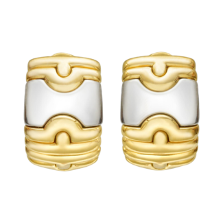 Gold and Stainless Steel Parentesi Hoop Earclips