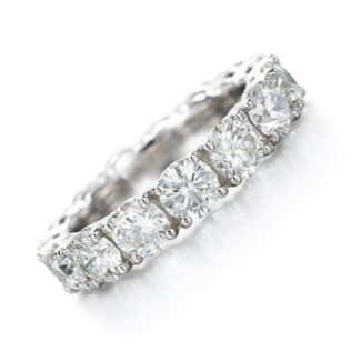 Platinum and 3.65ct Diamond Eternity Ring