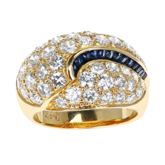 Gold, Sapphire and Diamond Ring
