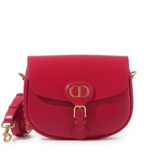 Red Box Calfskin Medium Bobby Bag Gold Hardware