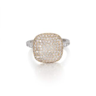 Gold, White Gold and Diamond Ring