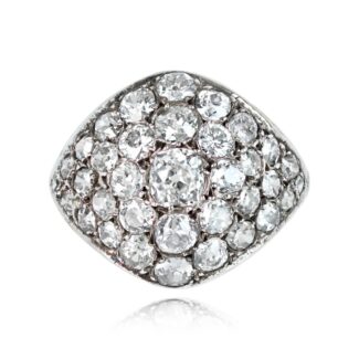 Silver and Diamond Ring