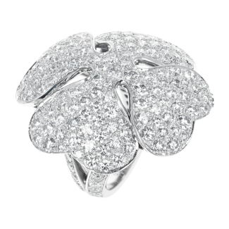 White Gold and Diamond Anniversary Edition Clover Ring