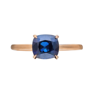 Rose Gold, Sapphire and Diamond Ring