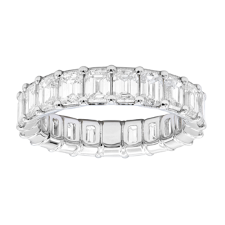 White Gold and 4.80ct Diamond Eternity Band Ring