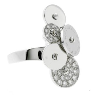 White Gold and Diamond Cicladi Ring