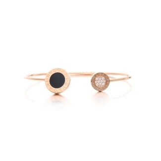 Rose Gold, Diamond and Onyx Bracelet