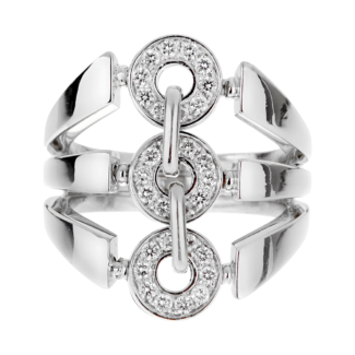 White Gold and Diamond Cocktail Ring
