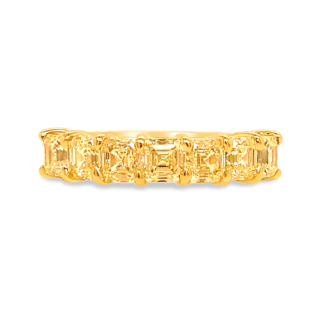 Gold and Yellow Diamond Band Ring