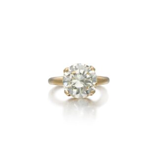 Gold and 3.60ct Diamond Engagement Ring