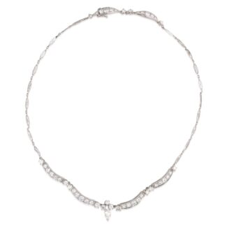 White Gold and Diamond Collar Necklace