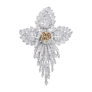 Platinum and Diamond Brooch