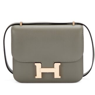 Gris Meyer Evercolor and Gris Pale Verso Mini Constance 18 Permabrass Hardware, 2023