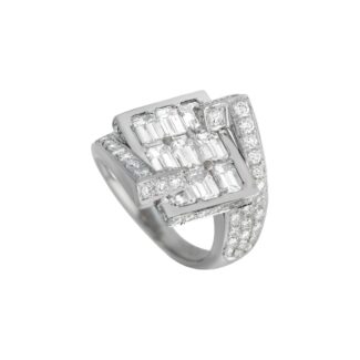 Platinum and Diamond Ring