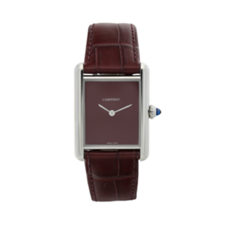 Tank Must Reference WSTA0054, a stainless steel quartz wristwatch with strap