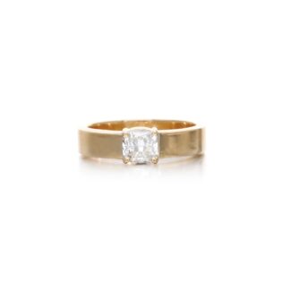 Gold and Diamond Band Ring