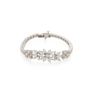 White Gold and 5.30ct Diamond Bracelet