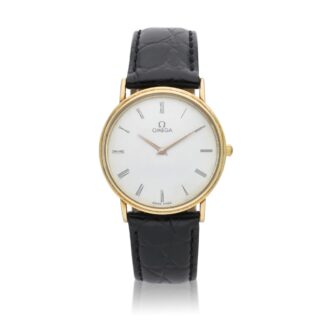 Classique, a yellow gold quartz wristwatch
