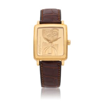 Limited Edition Anthony Quinn "Child," a yellow gold automatic wristwatch