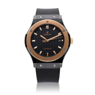 Classic Fusion 511.C0.1781.RX, a rose gold and ceramic automatic wristwatch with date