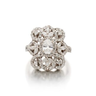 White Gold and Diamond Ring