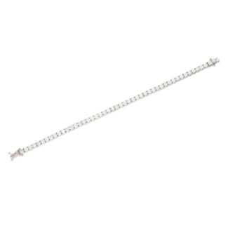 White Gold and 8.95ct Diamond Tennis Bracelet