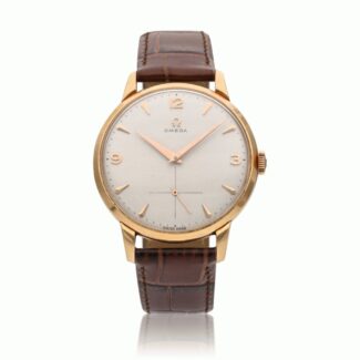 Tr?sor Jumbo Reference 2687, a rose gold manual wristwatch, Circa 1950