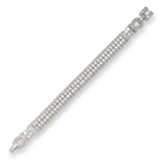 White Gold and Diamond Link Bracelet