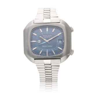 Memo Raider Reference 53153, a stainless steel automatic wristwatch with date and alarm movement