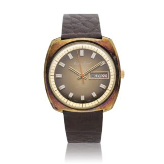 Classic, a gold plated and stainless steel automatic wristwatch with date and day