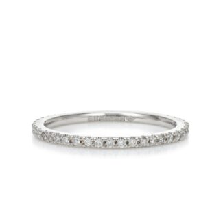 Platinum and Diamond Eternity Band Ring