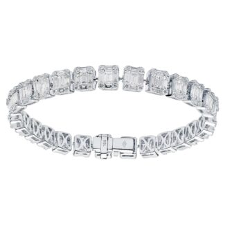 White Gold and Diamond Tennis Bracelet