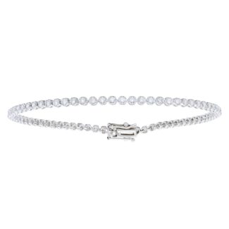 White Gold and 1.00ct Diamond Tennis Bracelet