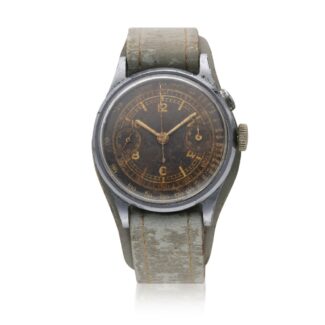 Classic, a stainless steel manual wind wristwatch with monopusher