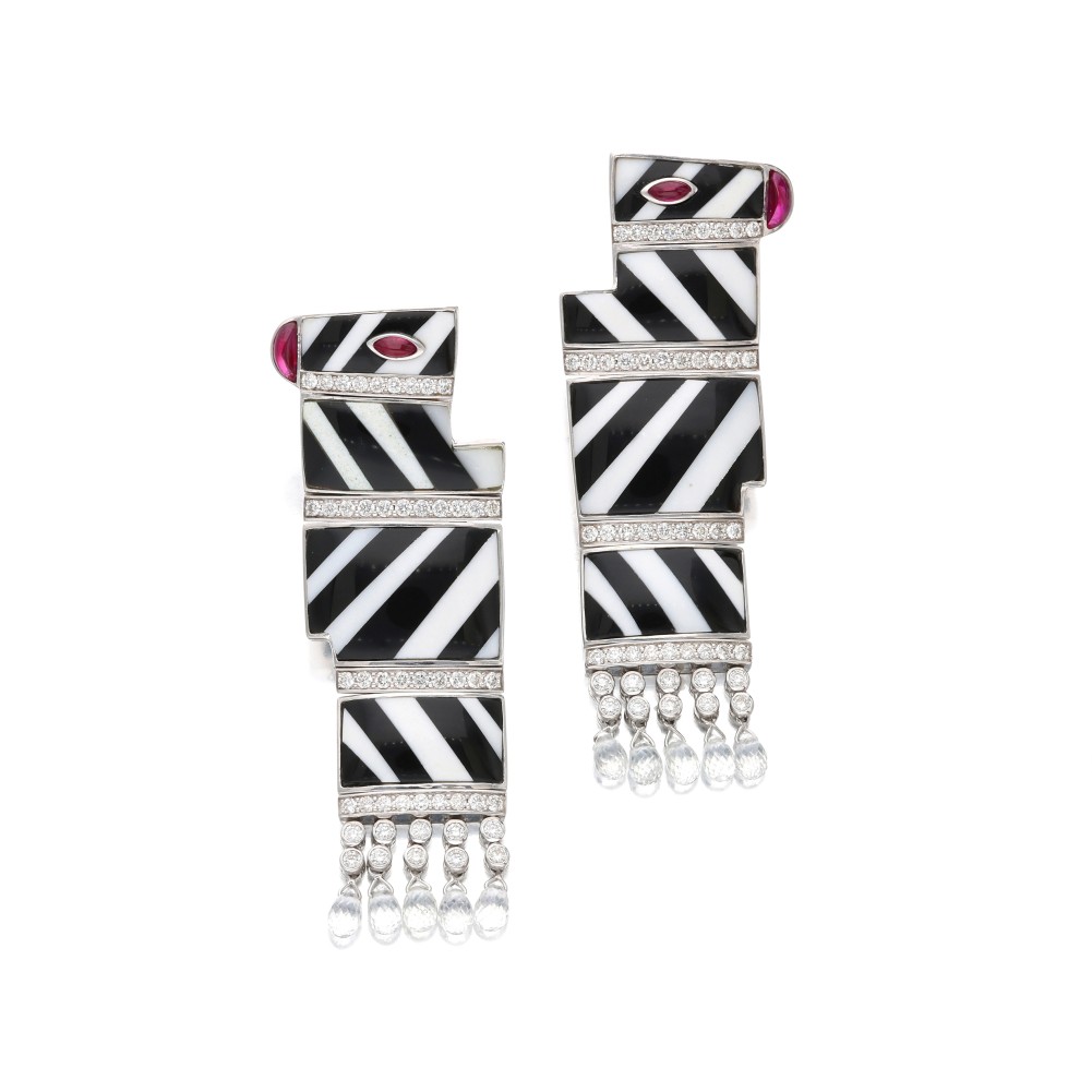 822-whitegoldenameldiamondrockcrystalandrubyzebradropearclips.jpg