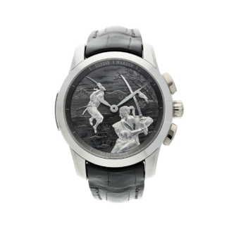 Limited Edition Classico Hourstriker Ref. 6109-130/SAMOURAI, a platinum automatic hour striking wristwatch, Circa 2015